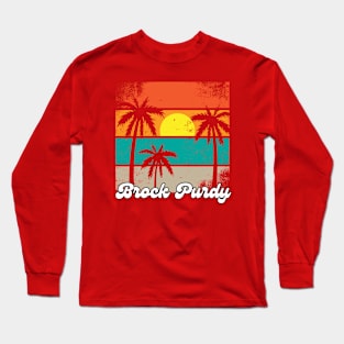 RETRO SUNSET BROCK PURDY Long Sleeve T-Shirt